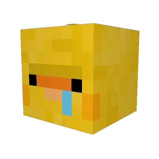 Krypt0nz Minecraft avatar head, 3D render