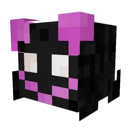KryptedMax Minecraft avatar head, 3D render