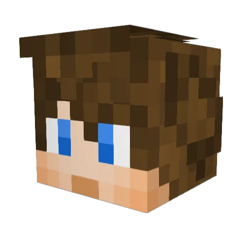 KrypticSilence Minecraft avatar head, 3D render