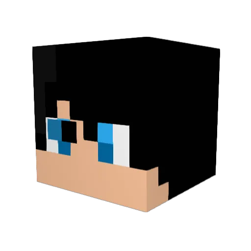 KrypticWxvy Minecraft avatar head, 3D render