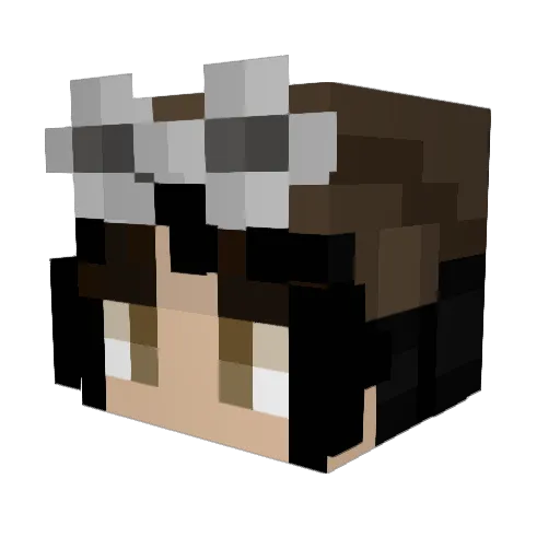 KryptidPog Minecraft avatar head, 3D render