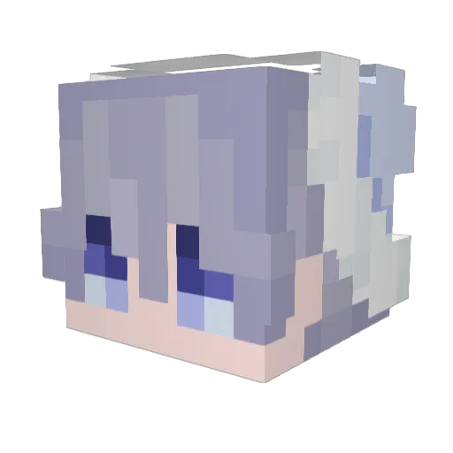 Krypto808 Minecraft avatar head, 3D render
