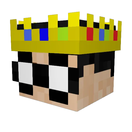 KryptoSpeed Minecraft avatar head, 3D render