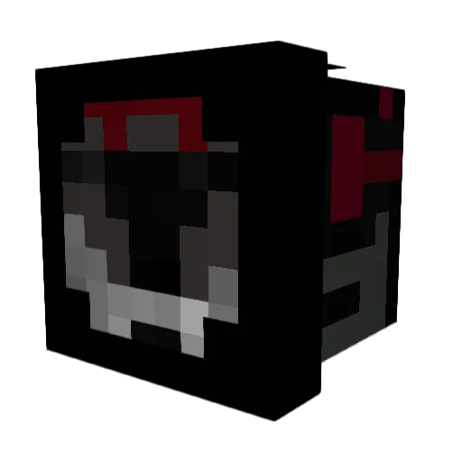 Kryptomi Minecraft avatar head, 3D render