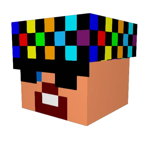 Krypton50 Minecraft avatar head, 3D render
