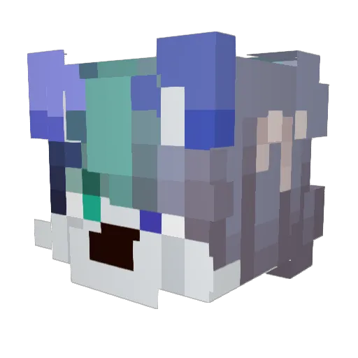 KryptonTprotoFur Minecraft avatar head, 3D render