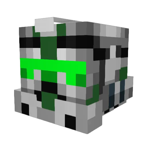 KryptonianKing Minecraft avatar head, 3D render