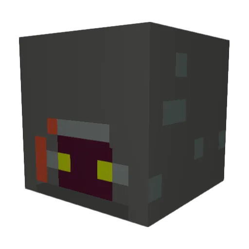 Kryptos121 Minecraft avatar head, 3D render