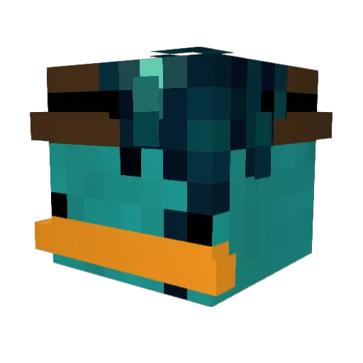 Kryptosss Minecraft avatar head, 3D render