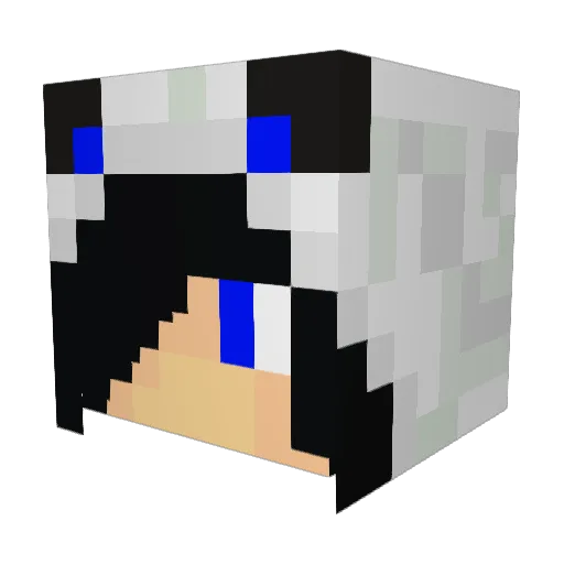 KryspiRC Minecraft avatar head, 3D render