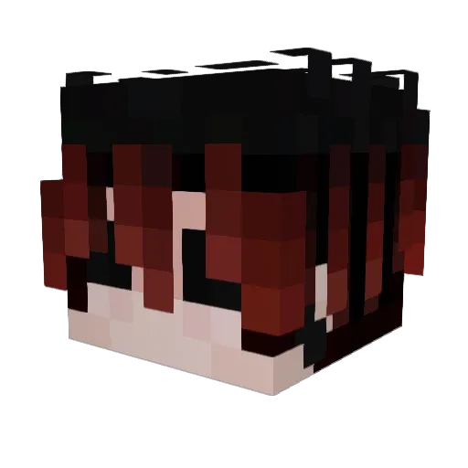 KrystKeK Minecraft avatar head, 3D render
