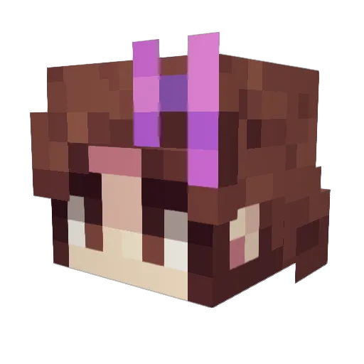Krysta_Cartoons Minecraft avatar head, 3D render