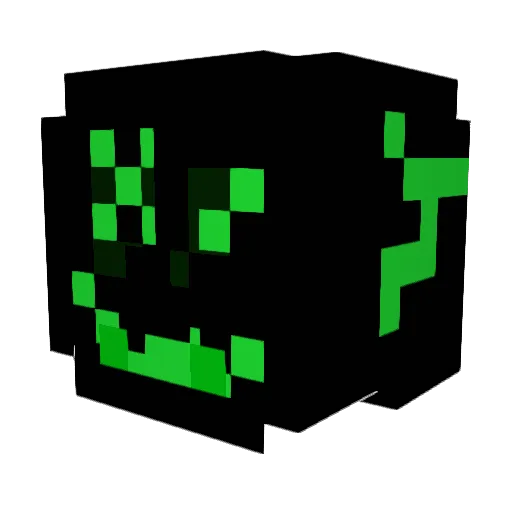 KrystekHD Minecraft avatar head, 3D render