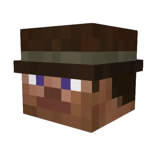 KrystianGFX Minecraft avatar head, 3D render