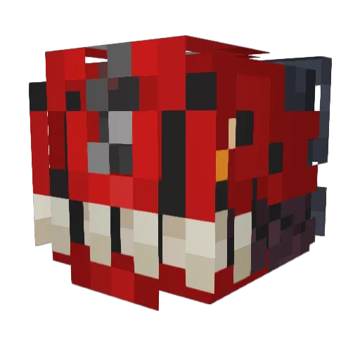 Krysttz Minecraft avatar head, 3D render