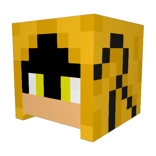 Kryt413 Minecraft avatar head, 3D render