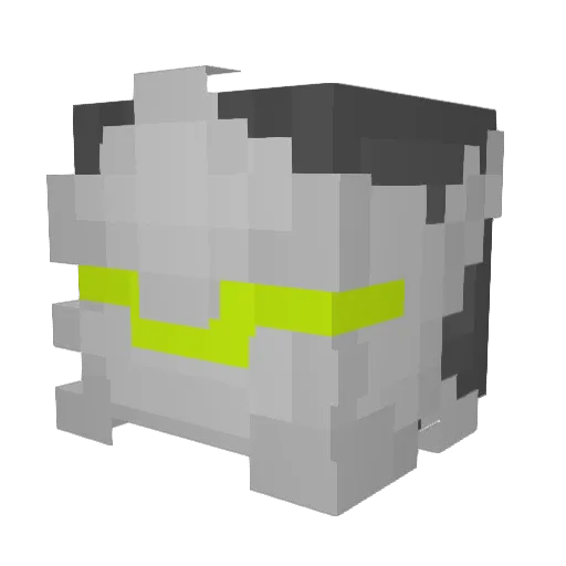 Krytim Minecraft avatar head, 3D render