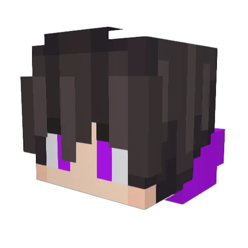 KryvexPL Minecraft avatar head, 3D render