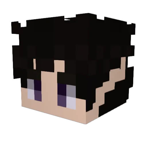 Kryzath Minecraft avatar head, 3D render