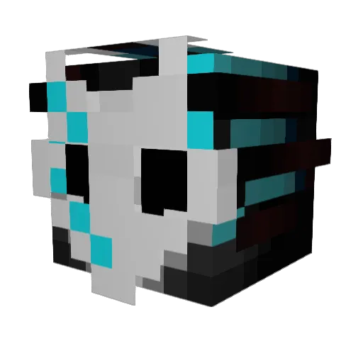 Kryzene Minecraft avatar head, 3D render