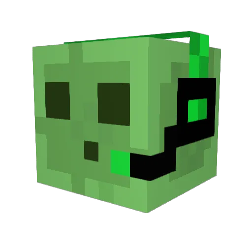 Kryzof Minecraft avatar head, 3D render
