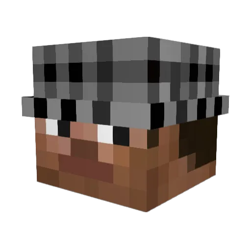 Kryzox_ Minecraft avatar head, 3D render