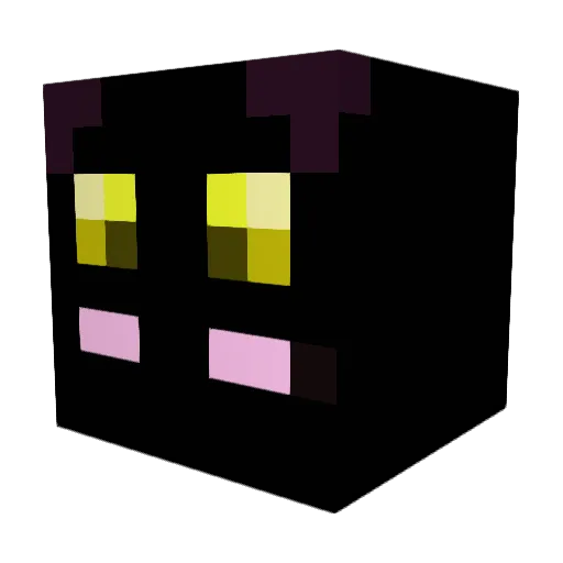 Krzakun Minecraft avatar head, 3D render