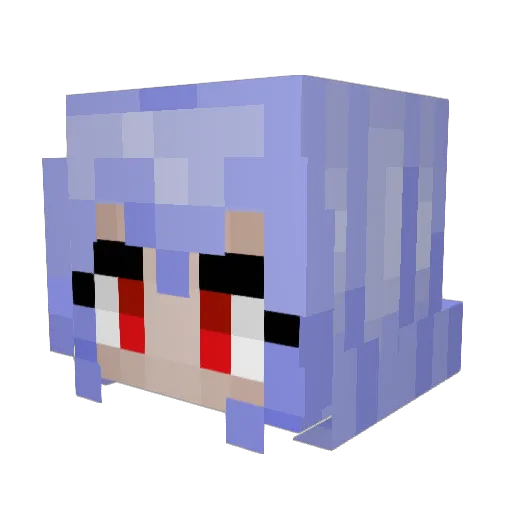 Krzemik Minecraft avatar head, 3D render
