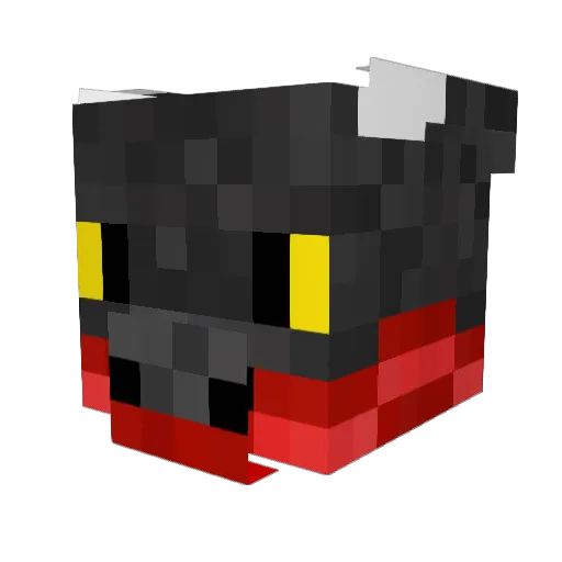 Krzesel1 Minecraft avatar head, 3D render