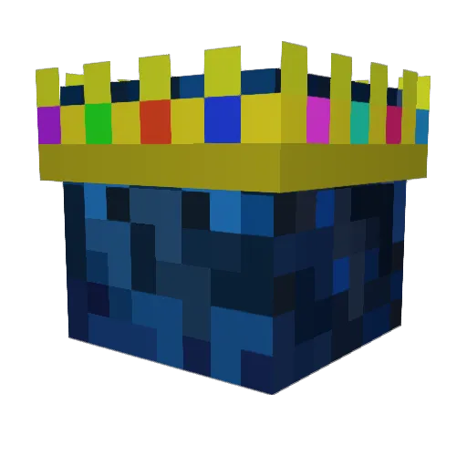 Krzu1 Minecraft avatar head, 3D render