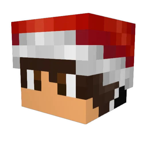 KrzychuSB Minecraft avatar head, 3D render
