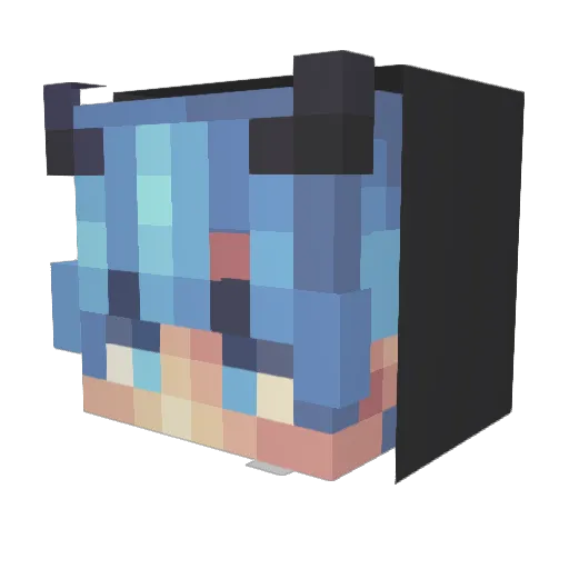 Krzychulec_2115 Minecraft avatar head, 3D render