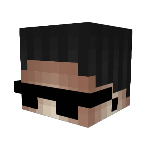 Krzys2137 Minecraft avatar head, 3D render