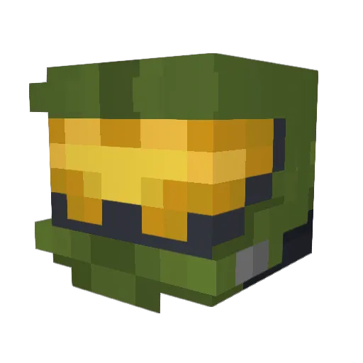 KsA_66 Minecraft avatar head, 3D render