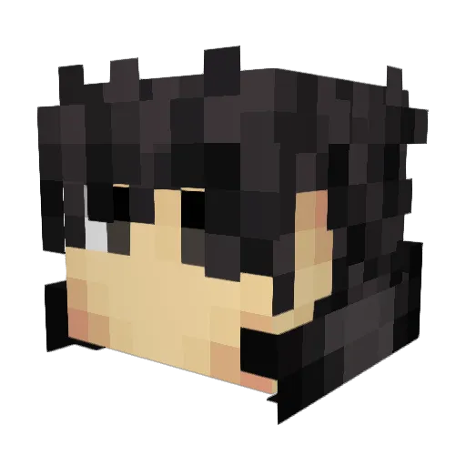KsTBeats Minecraft avatar head, 3D render