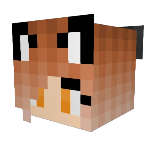 Ksamantha Minecraft avatar head, 3D render