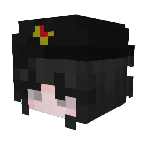 Ksandra_10 Minecraft avatar head, 3D render