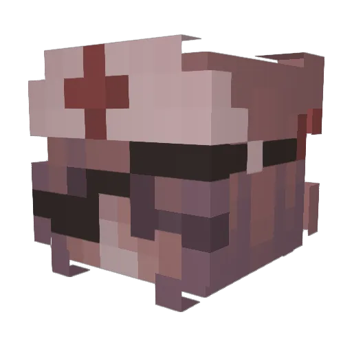 Ksannie Minecraft avatar head, 3D render