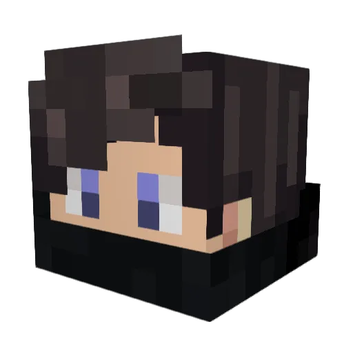 KsaoN Minecraft avatar head, 3D render