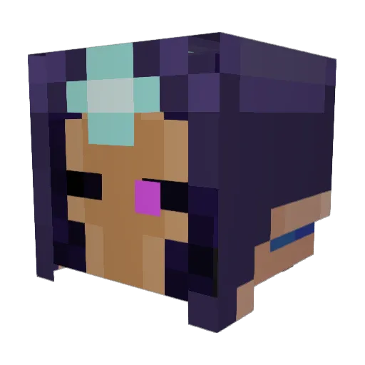 Ksarden Minecraft avatar head, 3D render