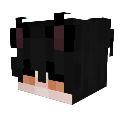 Ksarti Minecraft avatar head, 3D render