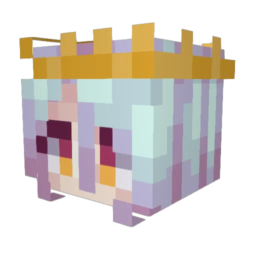 Kse Minecraft avatar head, 3D render