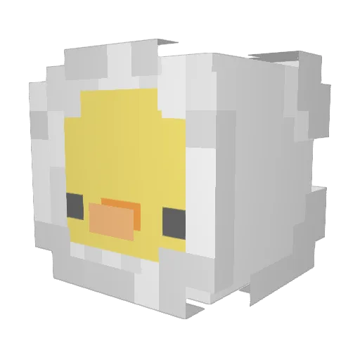 Kseaz Minecraft avatar head, 3D render