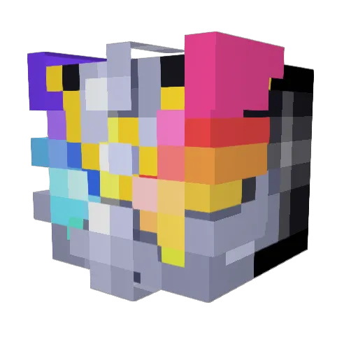KserKU Minecraft avatar head, 3D render