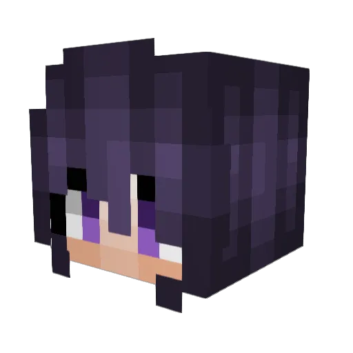 Ksilent Minecraft avatar head, 3D render