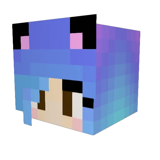 Kskye14 Minecraft avatar head, 3D render