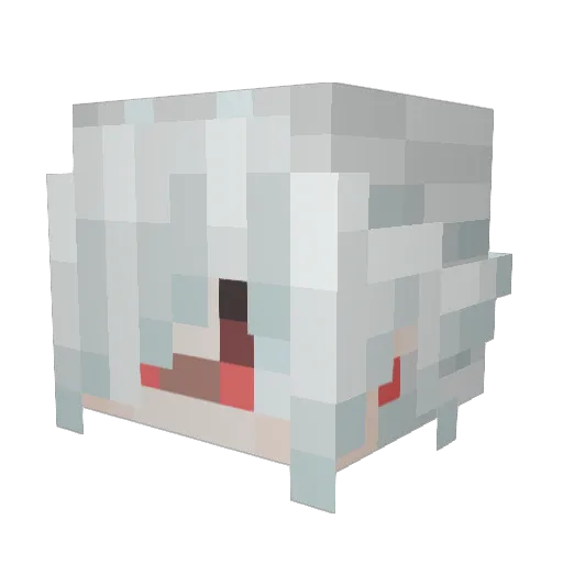 KsnLL Minecraft avatar head, 3D render