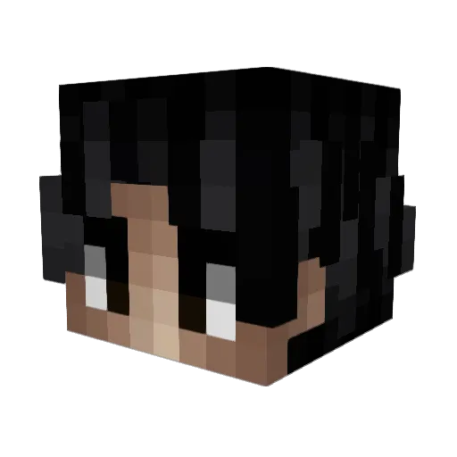 Kssqlf Minecraft avatar head, 3D render