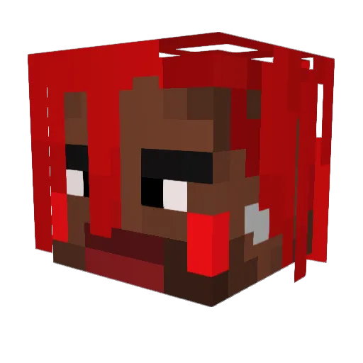 Ksubbi Minecraft avatar head, 3D render