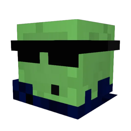 Ksuksu2 Minecraft avatar head, 3D render
